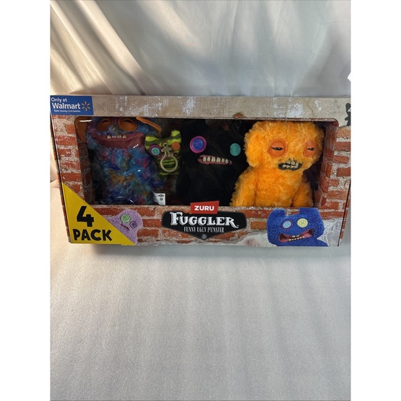 Fuggler Other - FUGGLER CHAOS‎ CREW 4 Plush Multipack ZURU Funny Ugly Monster EXCLUSIVE 2025